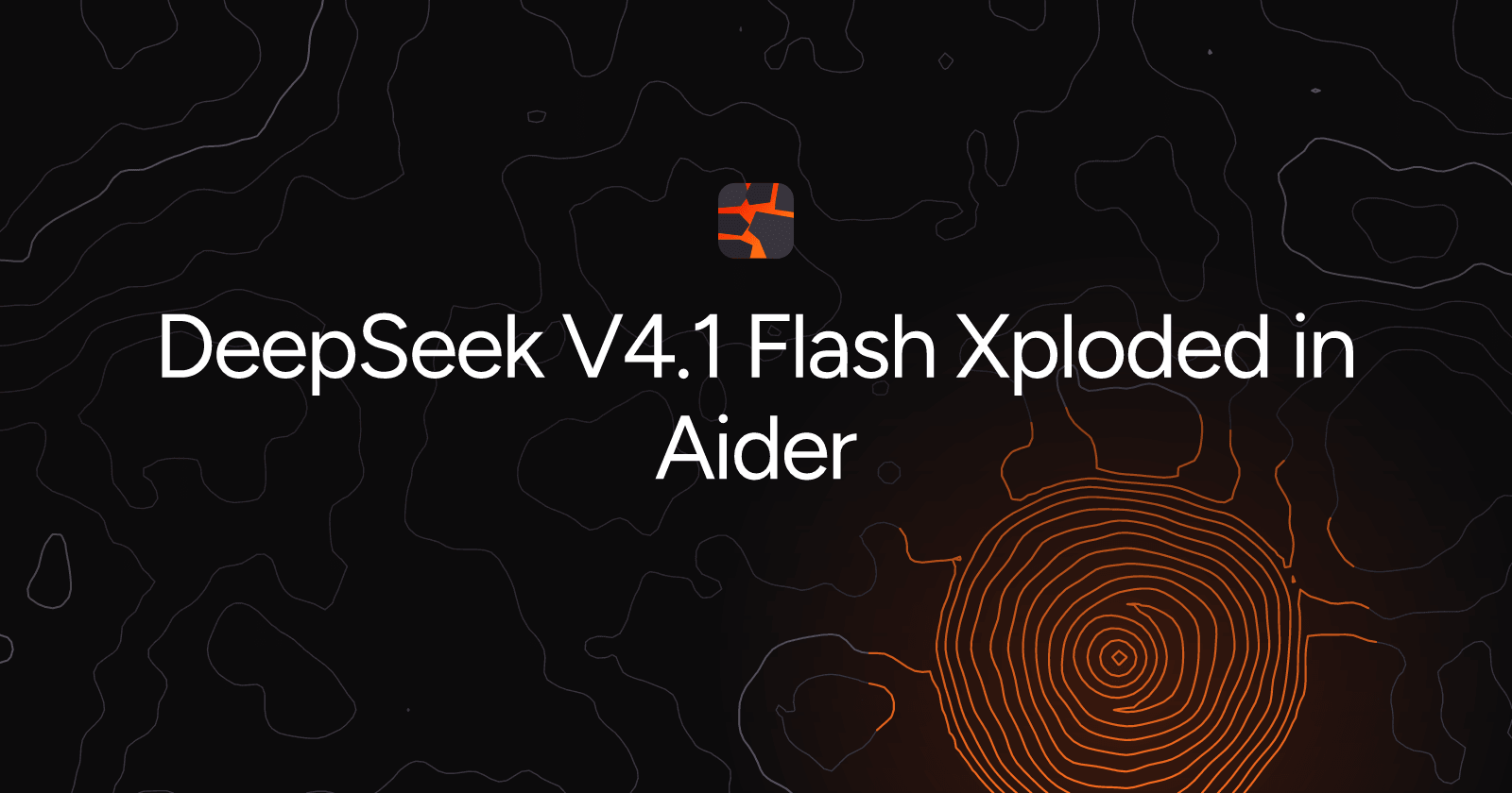 DeepSeek V4.1 Flash Xploded in Aider