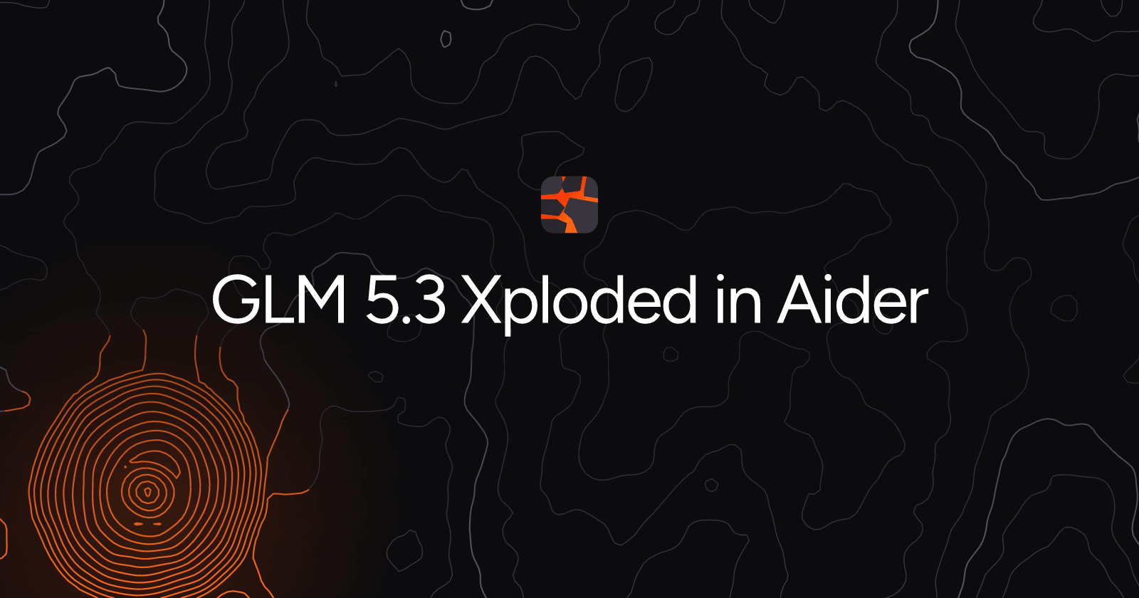GLM 5.3 Xploded in Aider