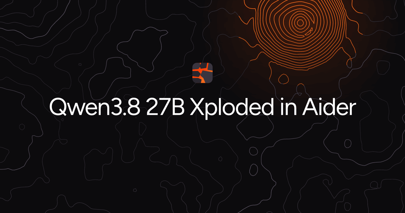 Qwen3.8 27B Xploded in Aider
