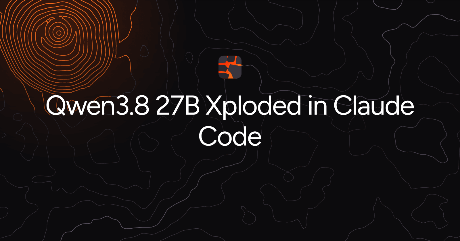 Qwen3.8 27B Xploded in Claude Code