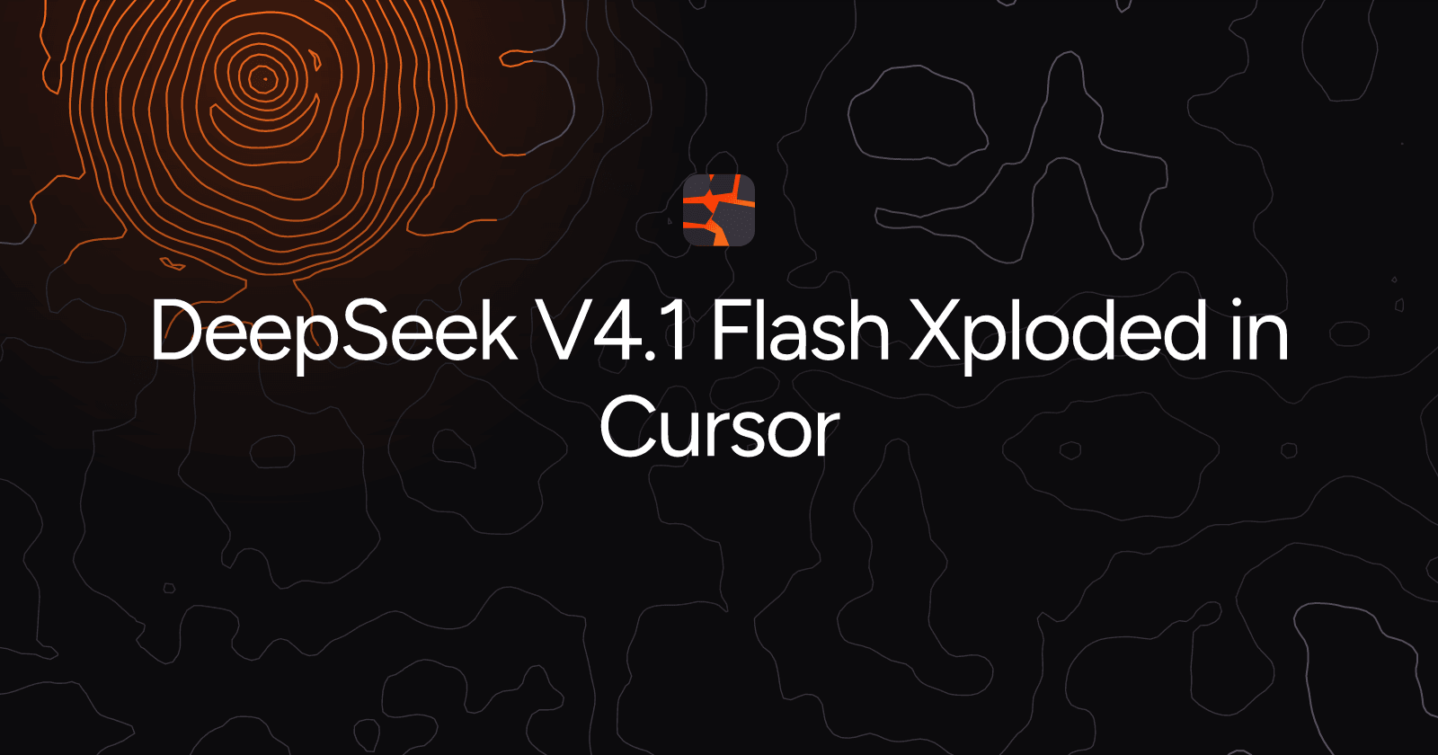 DeepSeek V4.1 Flash Xploded in Cursor