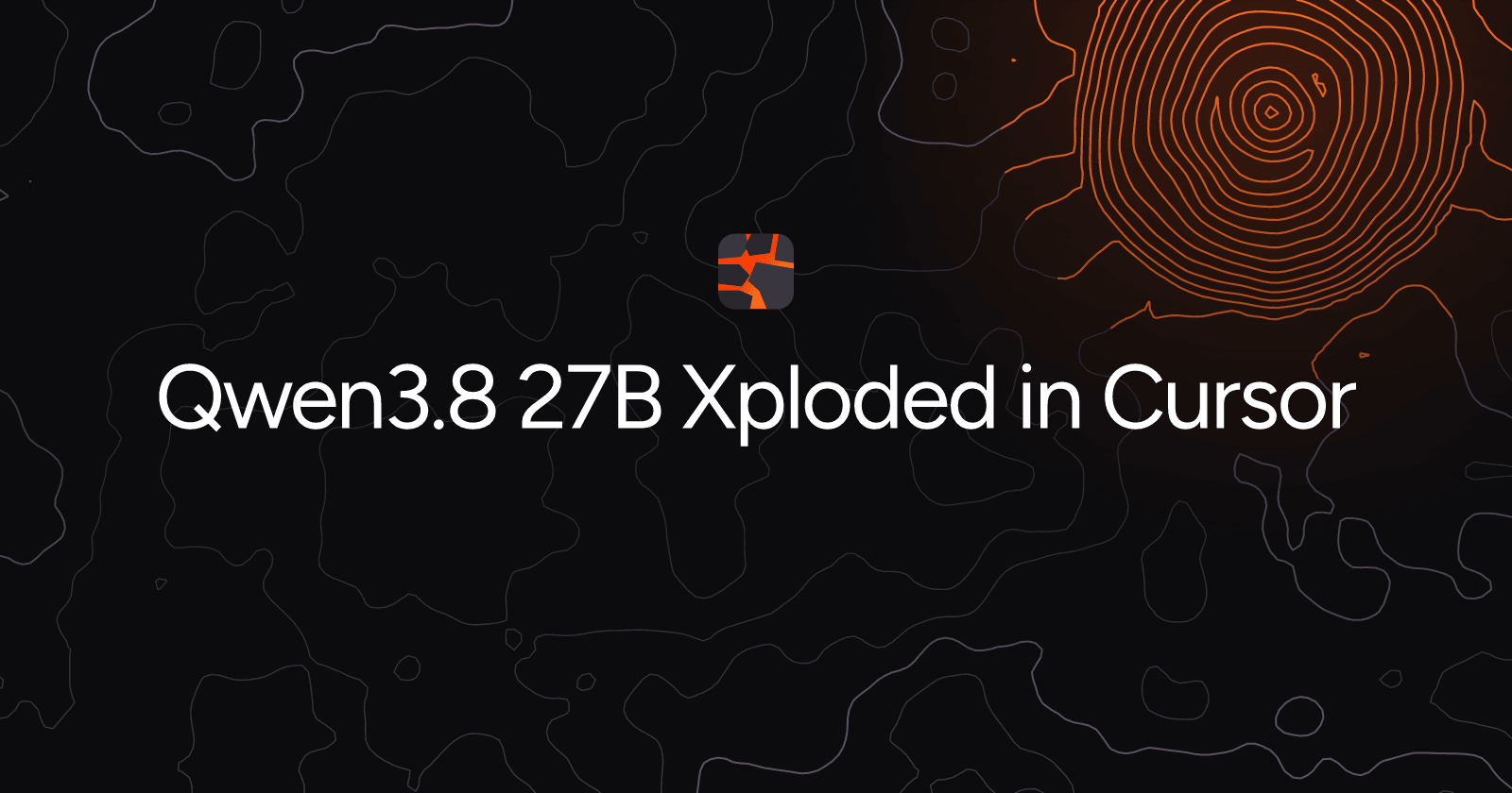 Qwen3.8 27B Xploded in Cursor